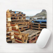 波止場のマウスパッドの木パレット マウスパッド (マウス)