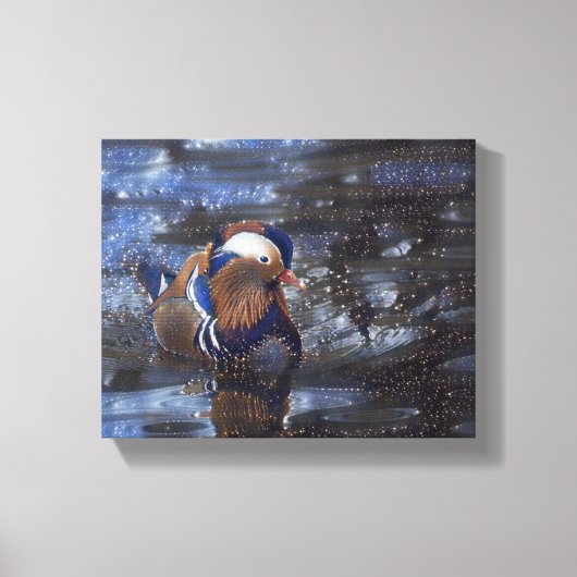 「波止場の上の翼 – 平和な脱出」 キャンバスプリント (正面)