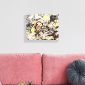 「波止場の上の翼 – 平和な脱出」 キャンバスプリント (インサイチュ (リビング))