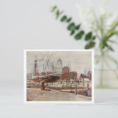 波止場の中にはイギリスのリバプール、メルセイサイドがある ポストカード (スタンド正面)