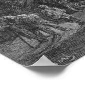 波止場の夜景 ポスター (角)