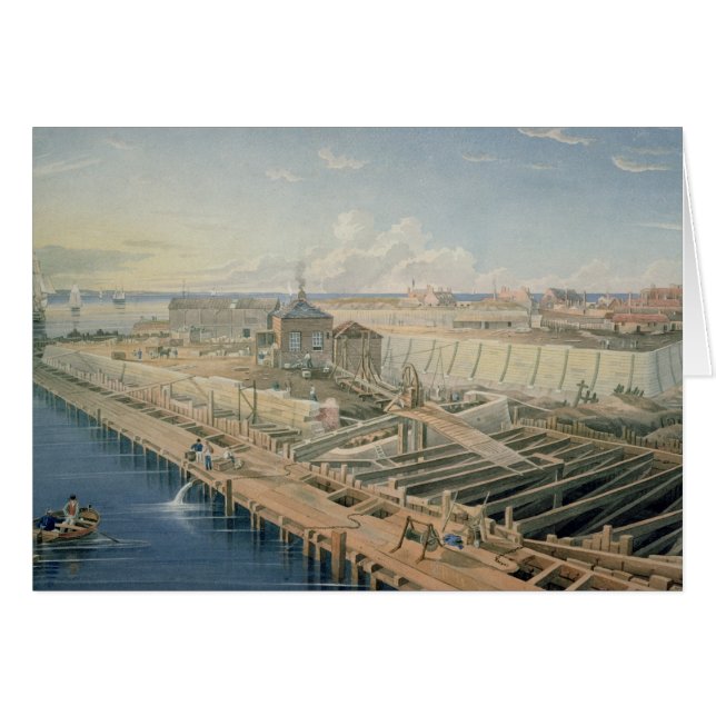 波止場の建築 (正面横)