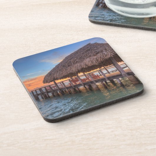 波止場の日の出 コースター (左側)