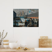 波止場の男性by George Jalopes (1912) ポスター (キッチン)