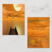 波止場の結婚夕日 エンクロージャーカード (正面/裏面)