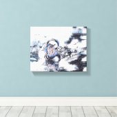 波止場の翼 – 平和な脱出» キャンバスプリント (インサイチュ (ウッドフロア))