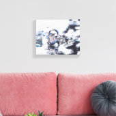 波止場の翼 – 平和な脱出» キャンバスプリント (インサイチュ (リビング))