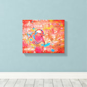 波止場の翼 – 平和な脱出» キャンバスプリント (インサイチュ (ウッドフロア))