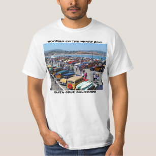 波止場の2010年のサンタクルスのTシャツのWOODIES Tシャツ