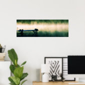 波止場インミストパノラマポスター ポスター (ホームオフィス)