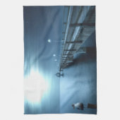 波止場オンベイ夕べ キッチンタオル (縦)