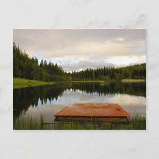 波止場オンマーシャル湖 ポストカード