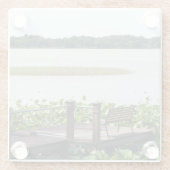 波止場オンレイクホリンズワース ガラスコースター (裏面)