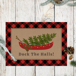 波止場ザホールズカヌクリスマスツリープレイド シーズンカード