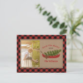 波止場ザホールズクリスマスカヌーのプレイド写真 シーズンポストカード (スタンド正面)