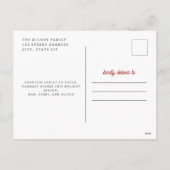 波止場ザホールズクリスマスカヌーのプレイド写真 シーズンポストカード (裏面)