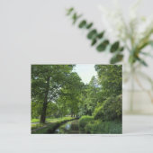 波止場フィーダー運河、Bute Park、カーディフ、ウェールズ。 ポストカード (スタンド正面)