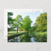 波止場フィーダー運河、Bute Park、カーディフ、ウェールズ。 ポストカード (正面/裏面)