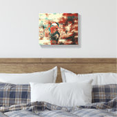 波止場上の翼：平和な脱出"こ絵を描こ キャンバスプリント (インサイチュ (寝室))