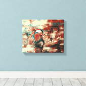 波止場上の翼：平和な脱出"こ絵を描こ キャンバスプリント (インサイチュ (ウッドフロア))