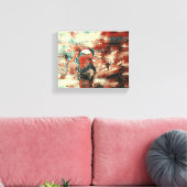 波止場上の翼：平和な脱出"こ絵を描こ キャンバスプリント (インサイチュ (リビング))