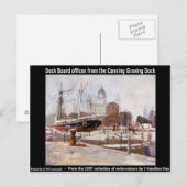 波止場会社キャンニング・グラービング波止場。 ポストカード (正面/裏面)