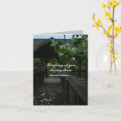 波止場写真の共感表 カード (黄色い花)