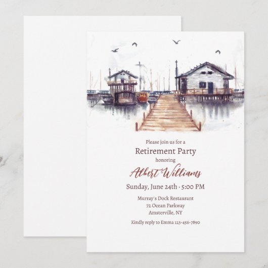 波止場招待状 招待状 (正面/裏面)