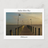 波止場沿いインディアンリバーベイ ポストカード (正面)