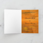 波止場結婚の夕日 招待状 (内部)