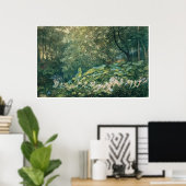 波止場葉の下で – 秋の夕べの夢 ポスター (ホームオフィス)