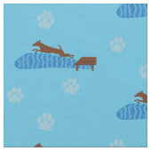 波止場跳躍犬 ファブリック (クローズアップ)