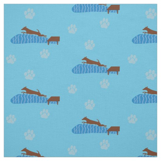 波止場跳躍犬 ファブリック (見本)