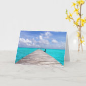 波止場 カード (黄色い花)