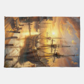 波止場 キッチンタオル (横)