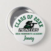 波止場Mennoniteアカデミーボタンロゴカスタムパーソナル 缶バッジ (正面&裏面)