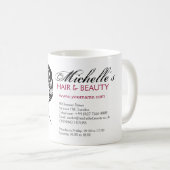 波毛の素敵な女の子メイクアップアイコン コーヒーマグカップ (正面右)