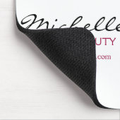 波毛の素敵な女の子メイクアップアイコン マウスパッド (コーナー)