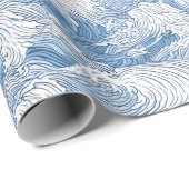 波波ラッ日本のピング紙 ラッピングペーパー (ロールコーナー)