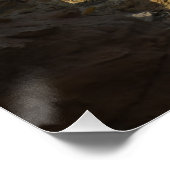 波浪が岩に砕ける ポスター (コーナー)