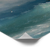 波浪に乗る ポスター (角)