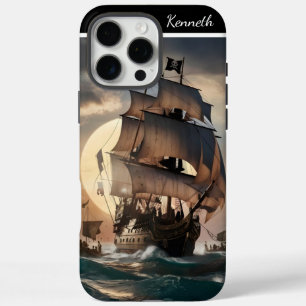 波浪の海賊船 iPhone 16 PRO MAXケース