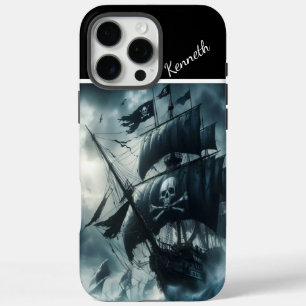 波浪の海賊船 iPhone 16 PRO MAXケース