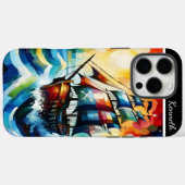 波浪の海賊船 Case-Mate iPhoneケース (裏面 (横))