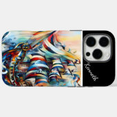 波浪の海賊船 Case-Mate iPhoneケース (裏面 (横))