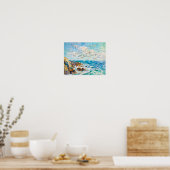 波浪印象派の海シーン ポスター (キッチン)