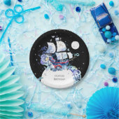 波浪海賊おもしろい誕生日 ペーパープレート (パーティー)