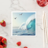 波海海自然ブルーパワーウォーター スタンダードカクテルナプキン (インサイチュ)