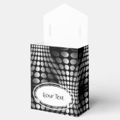 波点々のある壁紙ブラック&ホワイト フェイバーボックス (オープン)