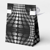 波点々のある壁紙ブラック&ホワイト フェイバーボックス (裏面サイド)